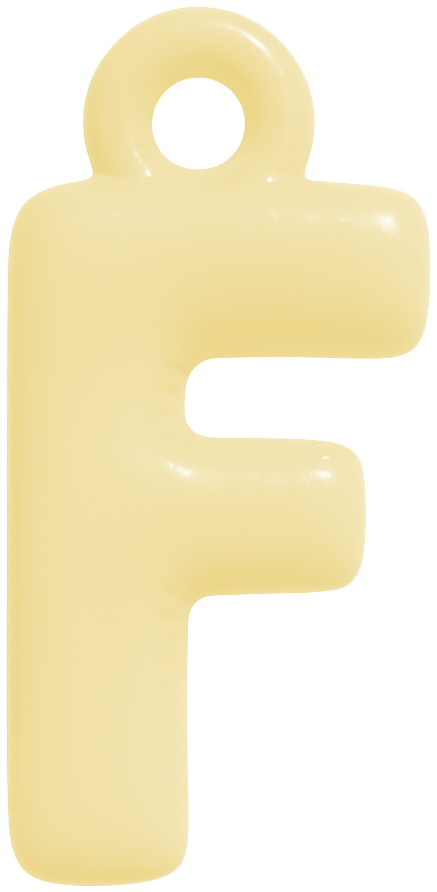 FUNKY LETTER CHARM A-M