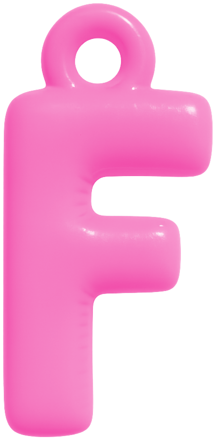 FUNKY LETTER CHARM A-M