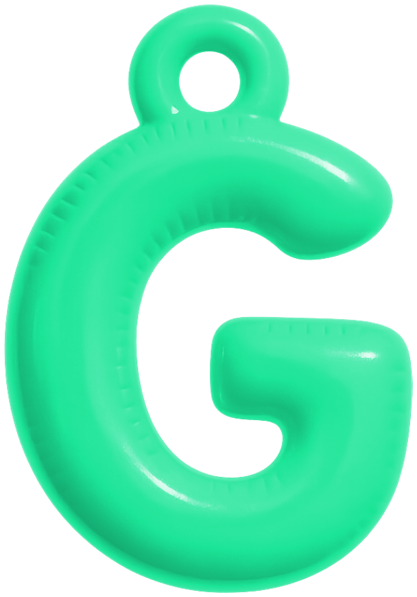 FUNKY LETTER CHARM A-M