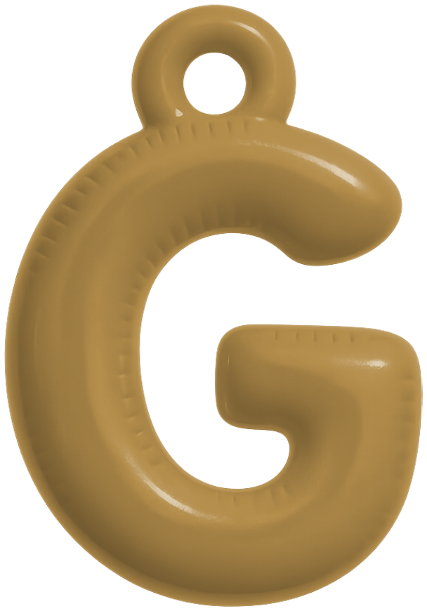 FUNKY LETTER CHARM A-M