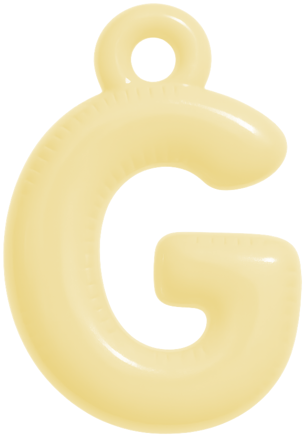 FUNKY LETTER CHARM A-M