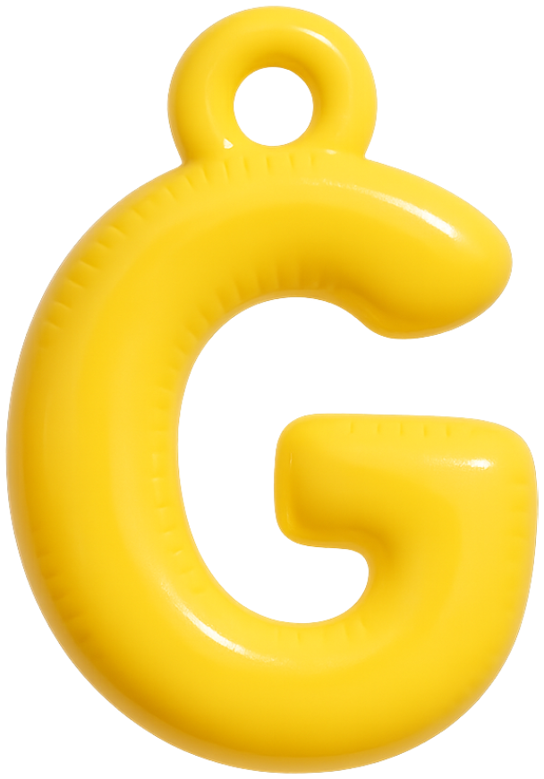 FUNKY LETTER CHARM A-M