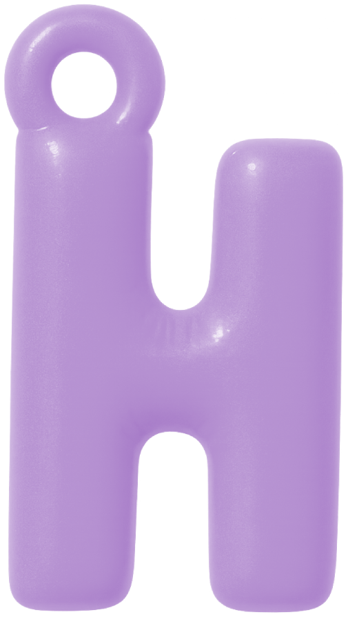 FUNKY LETTER CHARM A-M