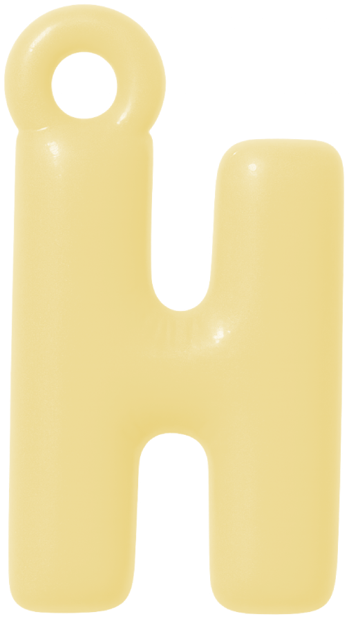 FUNKY LETTER CHARM A-M