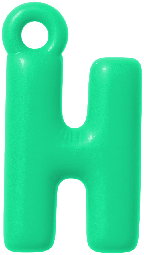 FUNKY LETTER CHARM A-M