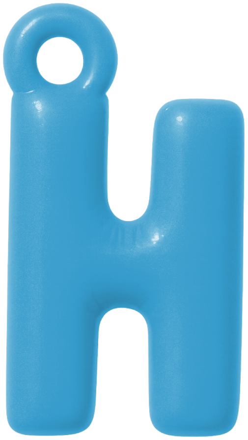 FUNKY LETTER CHARM A-M