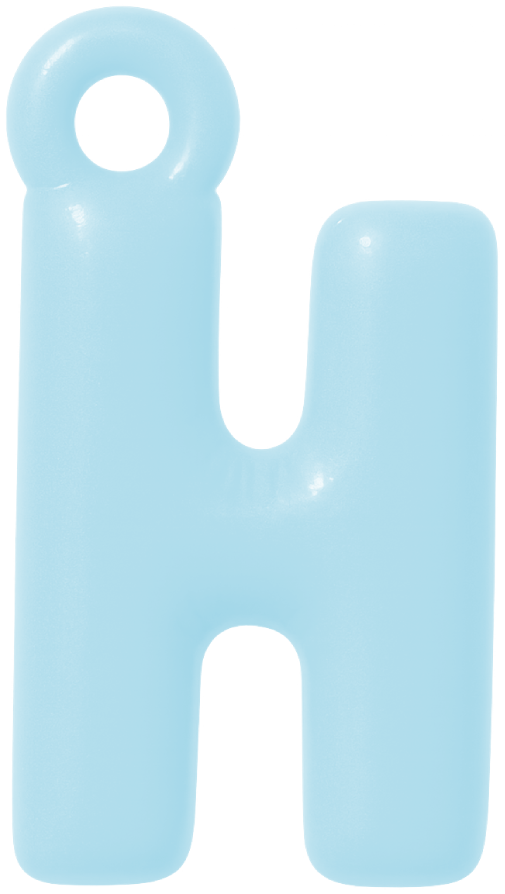 FUNKY LETTER CHARM A-M