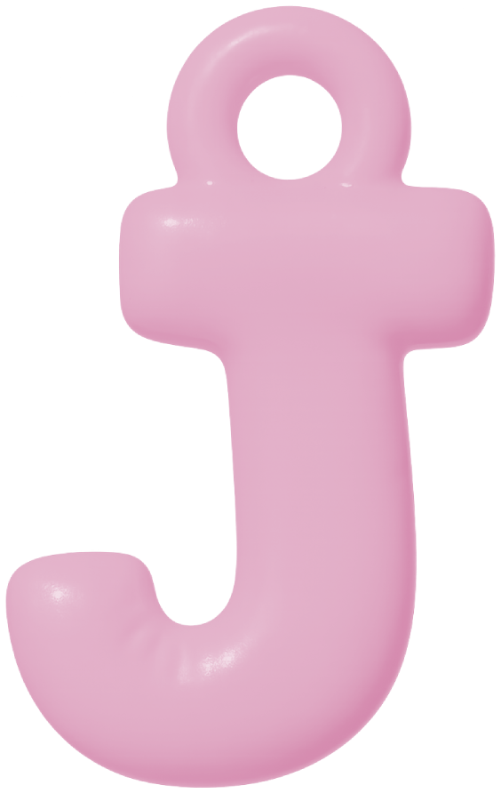 FUNKY LETTER CHARM A-M