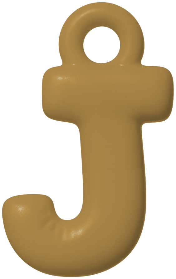 FUNKY LETTER CHARM A-M