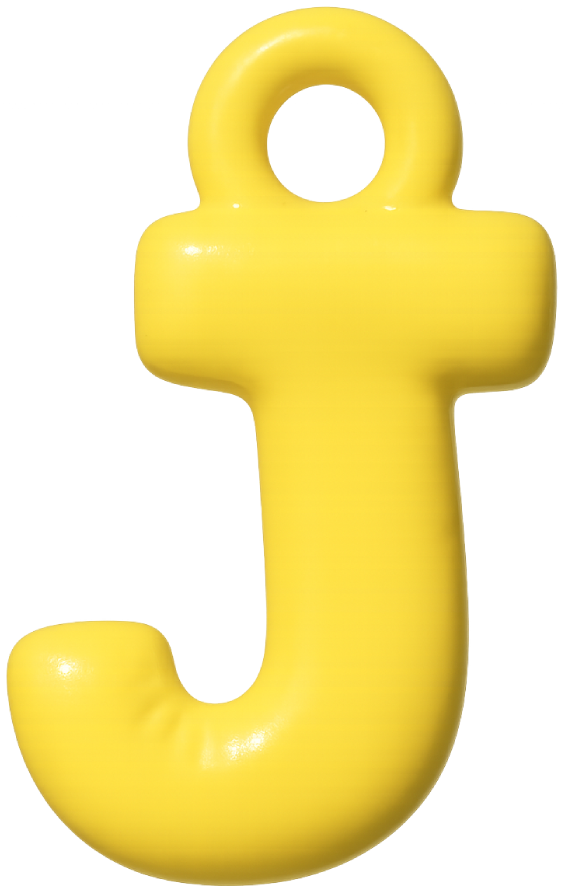 FUNKY LETTER CHARM A-M