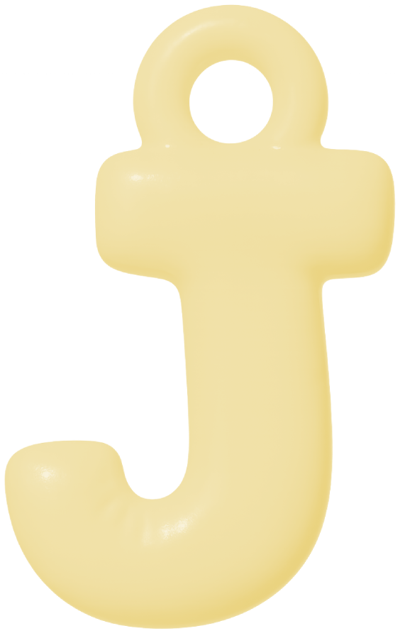 FUNKY LETTER CHARM A-M