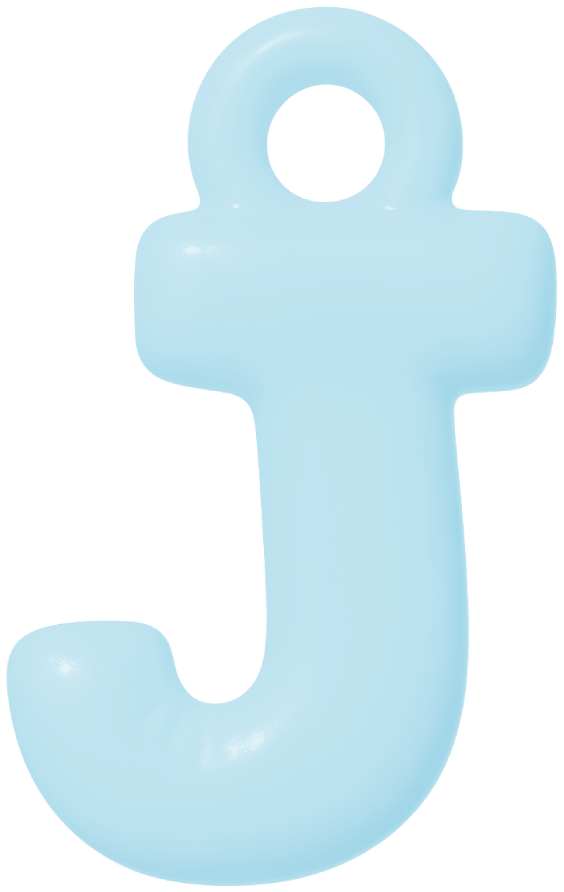 FUNKY LETTER CHARM A-M