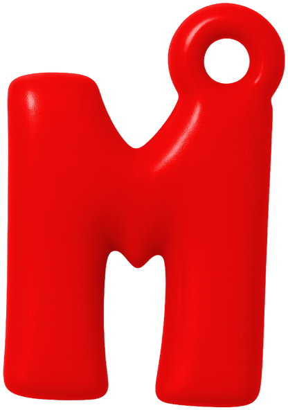 FUNKY LETTER CHARM A-M