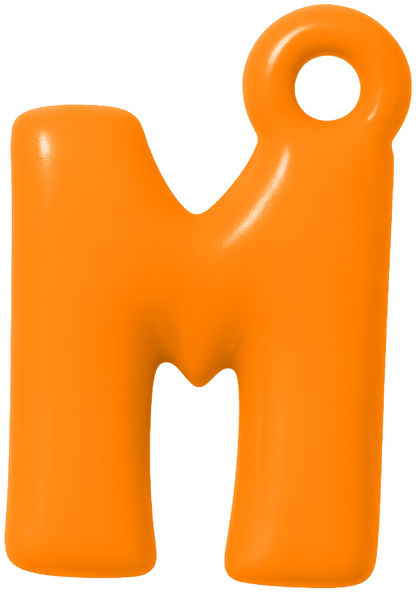 FUNKY LETTER CHARM A-M