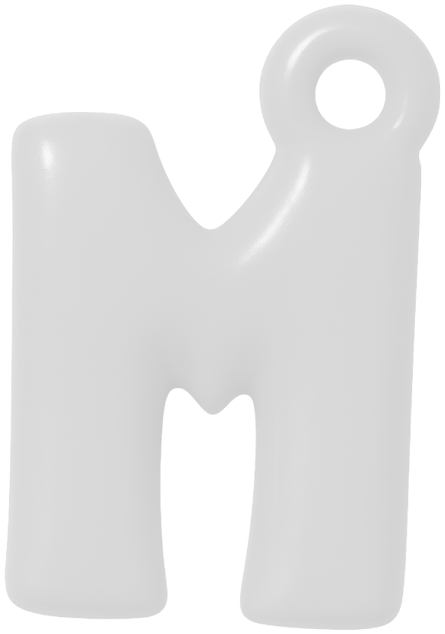 FUNKY LETTER CHARM A-M