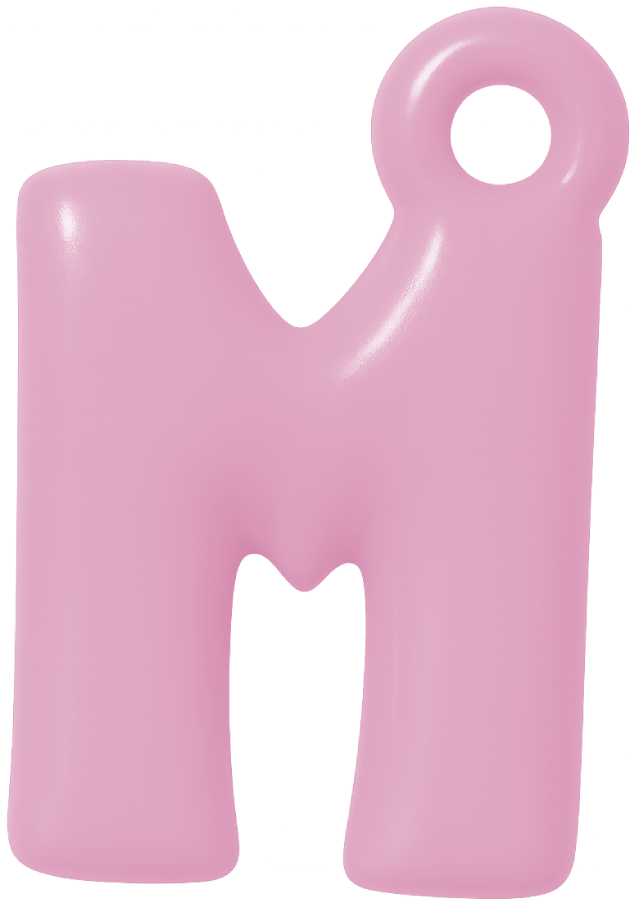 FUNKY LETTER CHARM A-M