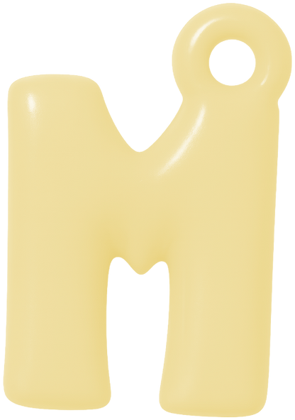 FUNKY LETTER CHARM A-M