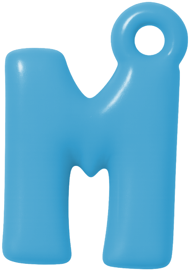 FUNKY LETTER CHARM A-M