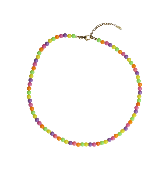 colorful beaded necklace